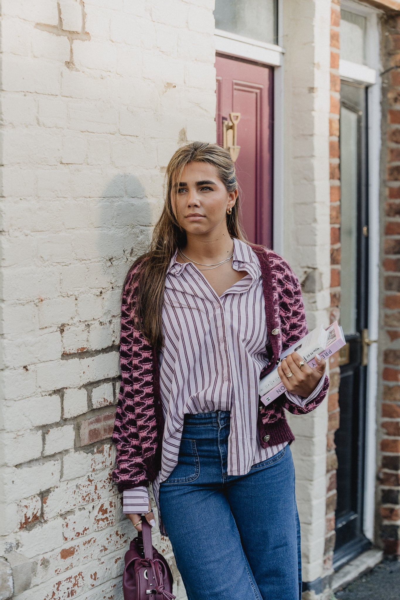 PCJIVANA Knit Cardigan - Tawny Port